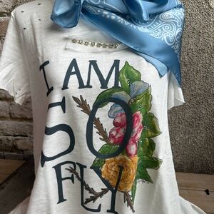 NEW A Rare Bird I Am So Fly Tattered Tee Women's Tee